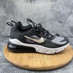 Nike Air Max 270 React Shoes Boys Size 7 Black Athletic Sneakers BQ0103-003